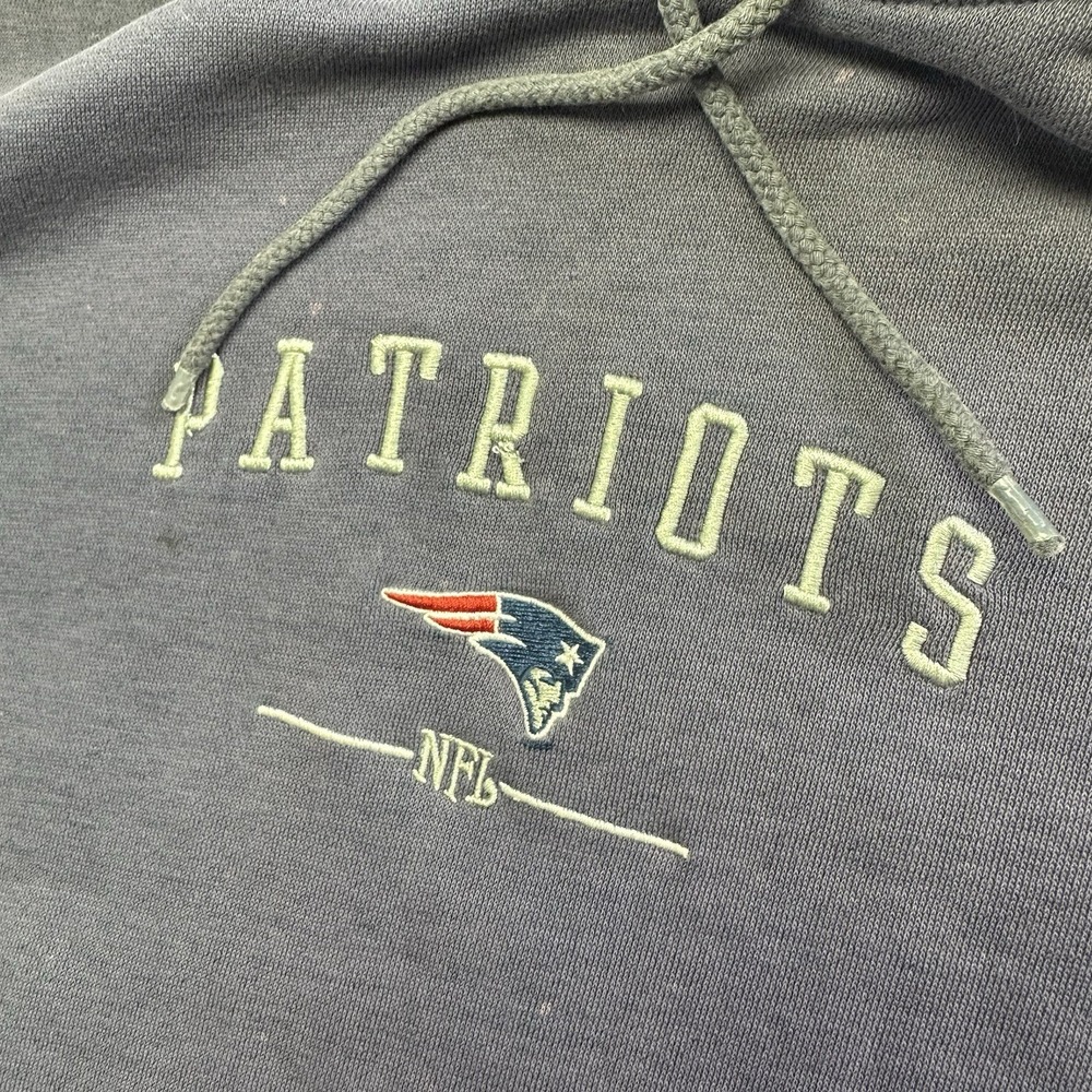 New England Patriots Pullover Hoodie Size Large Vintage Logo NFL - Picture 7 of 9